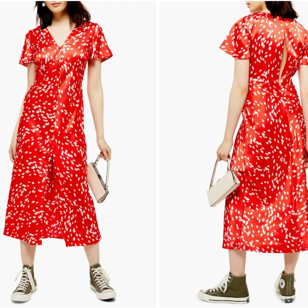 📢Polka Dot Alert 📢 RED DRESS, Top Shop 📢